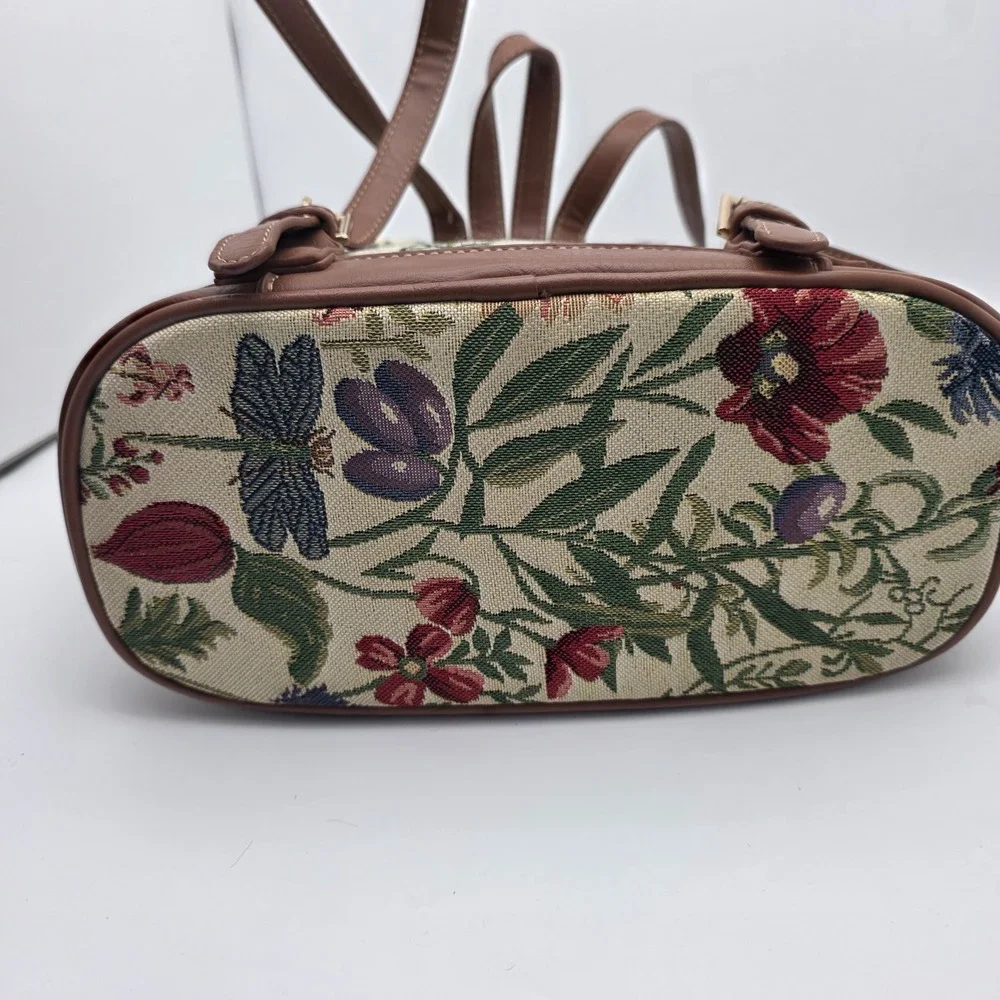 Tapestry Floral Backpack Witchy Moth Cottagecore Fairycore Grandmacore Botanical